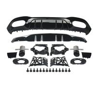 Compatibile con Classe A W177 AMG A35 Look 2018+ Diffusore posteriore e tubo nero