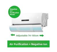 Compatibile con Compatibile con Condizionatore d'aria Maschera protettiva Condizionatore d'aria da camera da letto a parete di colore puro(Negative ion purification model (blue cotton))
