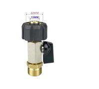 Compatibile con connettore girevole M22 con valvola a sfera, funzione di accensione/spegnimento, uscita dell'acqua o pistola di lavaggio(M22 15mm)