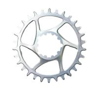 Compatibile con corona SRAM XX1 Eagle 3mm offset 28-38T - Ruota dentata rotonda MTB argento con pignone stretto e largo(28T)