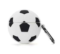 Compatibile Con Custodia AirPods 1/2 Generation Calcio, Bambini Adolescenti Ragazze Ragazzi Donne Silicone Cover per Custodia AirPods, Cartoon 3D Cute Football Case For AirPods 1/2 - Calcio