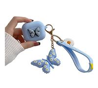 Compatibile Con Custodia AirPods 3 Generation Farfalla, Bambini Adolescenti Ragazze Donne Silicone Farfalla Cover per Custodia AirPod 3, Cute Cartoon 3D Butterfly Case For AirPods 3rd - Blu