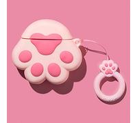 Compatibile Con Custodia AirPods 3 Generazione 2021, Bambini Adolescenti Ragazze Ragazzi Donne Protettivo Silicone Kawaii Cartoon Cute Zampa Di Gatto per Custodia AirPod 3rd Case Cover Rosa Cat Paw
