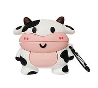 Compatibile Con Custodia AirPods Pro Mucche, Bambini Adolescenti Ragazze Donne Silicone TPU Disegno Animale Mucche Cover per Custodia AirPod Pro, Cute Cartoon 3D Cow Case For AirPods Pro - Mucche