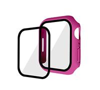 Compatibile con custodia per orologio iwatch7, custodia protettiva iwatch7, custodia in pellicola temperata PC+ e pellicola uno, custodia protettiva da 45 mm, colore frutta drago
