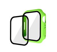 Compatibile con custodia per orologio iwatch7, custodia protettiva iwatch7, custodia in pellicola temperata PC+ e pellicola uno, custodia protettiva da 45 mm verde