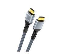 Compatibile Con CYANMI, Cavo HDMI 10K 8K 2.1 48 Gbps, Cavo HDMI 3D 8K60 4K120Hz EARC HDR10 HDCP 2.2 E 2.3, Compatibile Con Roku, TV/PS5/HDTV/Blu-ray(Gray,3m)