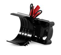 Compatibile Con D361 3650 3660 3670 Motore 540 RC Auto Parti Upgrade Ventola Raffreddamento Motore Radiatore Materiale Speciale RC Parti Auto(Black)