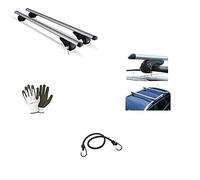 COMPATIBILE CON DACIA Sandero Stepway 2017 BARRE PORTATUTTO PER TETTO AUTO 120CM MENABO BARRA PER AUTO CON RAILING NON ATTACCATI COMPLETAMENTE AL TETTO PORTABAGAGLI ALLUMINIO OMOLOGATE