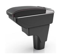 Compatibile Con Datsun GO Armrest Box Plus, Portabicchieri Centrale Universale Per Auto, Accessori Di Modifica(B1 Black red NO USB)