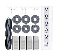 Compatibile con Deebot X1 OMNI / T10 OMNI Accessori Parti for aspirapolvere Robot Sacchetto for la polvere Filtro Hepa Spazzola laterale principale Mop Pattumiera (Color : 23PCS)