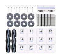 Compatibile con Deebot X1 OMNI / T10 OMNI Accessori Parti for aspirapolvere Robot Sacchetto for la polvere Filtro Hepa Spazzola laterale principale Mop Pattumiera (Color : 37PCS)