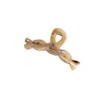 Compatibile con design personalizzato, fermaglio for capelli geometrico giallo e caffè colorato, semplice moda, grande squalo in plastica, accessori(HW0804-G)