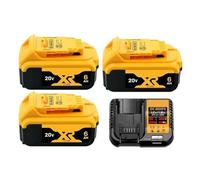 Compatibile Con Dewalt, Batteria For Utensili 20 V 6 Ah DCB206 DCB205 | Sostituzione DCB200 for utensili da 20 V(5AH X2 charger X1)