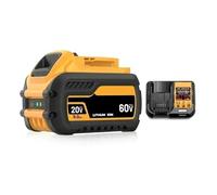 Compatibile Con Dewalt, Batterie, Batterie For Utensili Elettrici, DCB200 MAX, DCB606, DCB205, DCB206, DCB209, DCB182,20 V, 60 V, 9000 MAh, Batteria(9AH X1 charger X1)