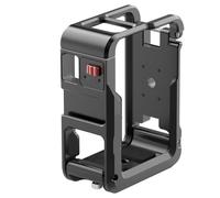 Compatibile con DJI Action 3/4/5 - Gabbia metallica protettiva completa, supporto pieghevole a sgancio rapido con slitta a contatto freddo e foro da 1/4"