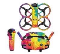Compatibile con DJI Avata 2 Sticker Skin, set di adesivi protettivi for FPV Goggles 3 e accessori(A2G3-D4)
