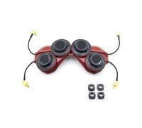 Compatibile con DJI Goggles V1 V2, Mjolnir Pro Juggernaut e Maple Leaf 5.8G Antenna Combo Set for Crossing Drone Thor Tre Generazioni(Red Set 3)