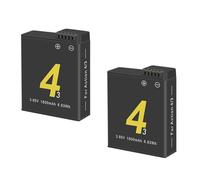 Compatibile con DJI Osmo Action 5/4/3, batteria da 1800 mAh con caricabatterie for action camera(2 Battery)