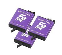 Compatibile con DJI Osmo Action 6 5 Pro/4/3 e serie 360, batteria for fotocamera da 2250 mAh e caricabatterie(3pcs Battery)