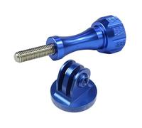 Compatibile con DJI OSMO - Convertitore adattatore in alluminio CNC con vite a testa zigrinata for treppiede monopiede(Blue color)