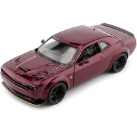 Compatibile con Dodge Challenger SRT Hellcat Wide Body Bordeaux 1:24 Motor MAX 79350