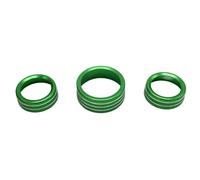 Compatibile Con Dodge Per Challenger Per Charger 2015-2021 Per Ram 2013-2018 Per Durango Manopole Per Climatizzatore, Pulsanti Per Interruttore Aria Condizionata Componenti interni(Verde)
