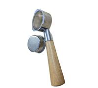 Compatibile con Donlim, compatibile con le parti della macchina for caffè espresso con cestello portafiltro senza fondo Petrus da 51 mm(With 4 cup basket)