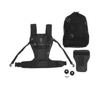 Compatibile con doppia fotocamera, tracolla in nylon resistente, confortevole, traspirante, regolabile, imbracatura for il trasporto multiplo