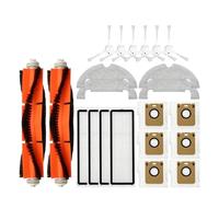Compatibile con Dreame Bot D10 Plus RLS3D, Robot Aspirapolvere Accessori Borse Sacco Sporco Sacco for la polvere Spazzola principale Spazzola laterale Filtro Mop Panno (Color : Set b)