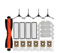 Compatibile con Dreame Bot D10s Plus D9 Plus Robot Aspirapolvere Pezzi di Ricambio Spazzole Laterali Principali Panni for Mocio Filtri HEPA Sacchetti for la Polvere Accessori(Clear)