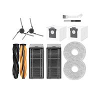 Compatibile con Dreame L40S Pro Ultra /X50sProMaster / L50ProUltra Accessori Spazzola laterale principale Filtro Mop Sacchetto for la polvere in tessuto(Grey)