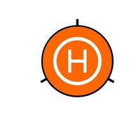 Compatibile con droni DJI, piattaforma di atterraggio pieghevole da 75 cm - Tappetino for in nylon impermeabile chiodi fissaggio a terra, opzioni 40/55/75(55CM1)