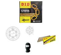 COMPATIBILE CON DUCATI Monster (M300AA) 600 da anno 1999 al 2001 KIT TRASMISSIONE DID PER MOTO SPECIFICO CON CATENA DID520VX3 102 MAGLIE-CORONA IN ACCIAIO P520 Z46-PIGNONE P520 - Z15