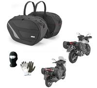 COMPATIBILE CON DUCATI MULTISTRADA 620 DARK SD BORSE LATERALI 30 LT 2 VALIGIE PER MOTO SCOOTER 470X180A280X290MM MAX5KG BORSONI ATTACCO CON CINGHIE E CHIUSURA A STRAPPO