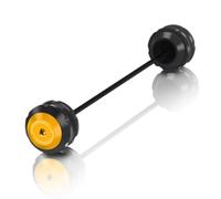 Compatibile con Ducati per Diavel 2011-2018 per 1260/S 2019-2024 per XDiavel/s 2015-2024 Assale Anteriore Posteriore per Moto Forcella Crash Slider Anti Slider Moto Ruota ASSE Paratelaio(Yellow)