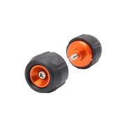 Compatibile Con DUKE390 Per RC390 Per RC390 Moto Anteriore Asse Posteriore Forcella Crash Sliders Ruota Accessori Di Protezione(Rear-Orange)