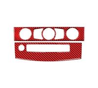Compatibile Con E60 2004 2005 2006 2007 2008 2009 2010 Accessori Modello In Fibra Di Carbonio Interni Per Auto AC CD Pannello Di Controllo Rivestimento Cornice Adesivi pannello console CD