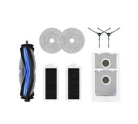 Compatibile con Ecovacs, compatibile con kit di accessori for aspirapolvere robot Deebot Mini con spazzola principale, panno for mocio, filtro, sacchetto for la polvere, spazzole for bordi(A)