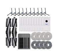 Compatibile con Ecovacs Debot X2 / X2 Omni / X2 Pro PLUS Accessori Sacchetto for la polvere Rullo for mocio Coperchio spazzola laterale principale Filtro Hepa Pezzo di ricambio for robot(Brown)