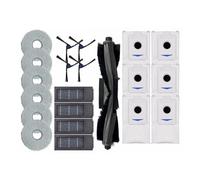 Compatibile con Ecovacs Debot X2/X2 Omni/X2 Pro PLUS Robot Aspirapolvere Rullo Spazzola Principale Coperchio Filtro Hepa Panni for Mocio Sacchetto for la Polvere Pezzo di Ricambio(Black)