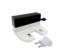 Compatibile con ECOVACS, stazione di ricarica CH1833 bianca, compatibile con i ricambi for aspirapolvere robot Deebot T8 T9 N8 Pro N8+ T9+(Dock add EU adapter)