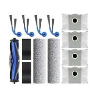 Compatibile con ECOVACS T80 PRO OMNI / T80 OMNI Robot Aspirapolvere Ricambi Spazzole Laterali Principali Panni for Mocio Filtri HEPA Sacchetti for la Polvere Accessori(Burgundy)