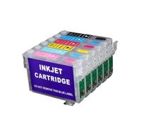 Compatibile con Epson, Cartuccia Ricaricabile T079 | Con chip ARC,T0791-T0796,Design ricaricabile,Per 1400 P50 PX700W PX830FWD