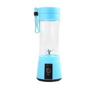 Compatibile con estrattore di succo elettrico portatile da casa, con ricarica USB, mini estrattore di succo automatico, testa a 6 lame.(1-Blue)