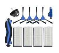 Compatibile con Eufy Robovac 11S / 25C / 30 / 30C / 35C / 12 / 15T / 15C Slim Robot Parti for aspirapolvere Coperchio spazzola laterale principale Filtro Hepa(Set-4)