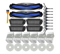 Compatibile con Eufy, T50 Pro Kit Ricambi Robot 27PZ | Set completo for la pulizia con spazzole, filtri, panni lavapavimenti e sacchetti for la polvere