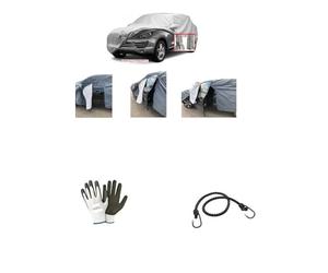 COMPATIBILE CON FIAT Doblò 1.6 MJT 120 CV Easy Maxi TELO PER AUTO CON ZIP LATERALE FELPATO TELO COPERTURA COPRIAUTO ANTIGRANDINE DOPPIO E SPESSO TG.XL 515X195X185CM