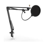 Compatibile con FIFINE Supporto for braccio a forbice con braccio di sospensione regolabile for microfono for K688 K669 K670 K658 K678 K690, Ampligame A6V A8(+T669 mesh cover)