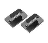 Compatibile con FJR1300 FJR 1300 Moto CNC Alluminio Serbatoio freno anteriore Serbatoio fluido CNC Coperchio tappo coppa olio(1 Pair Titanium)